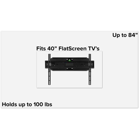 Flash Furniture 40"-84" Black Full Motion Adjust TV Wall Mount RA-MP006-GG